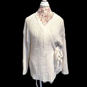 Serra Fuzzy Wrap Sweater